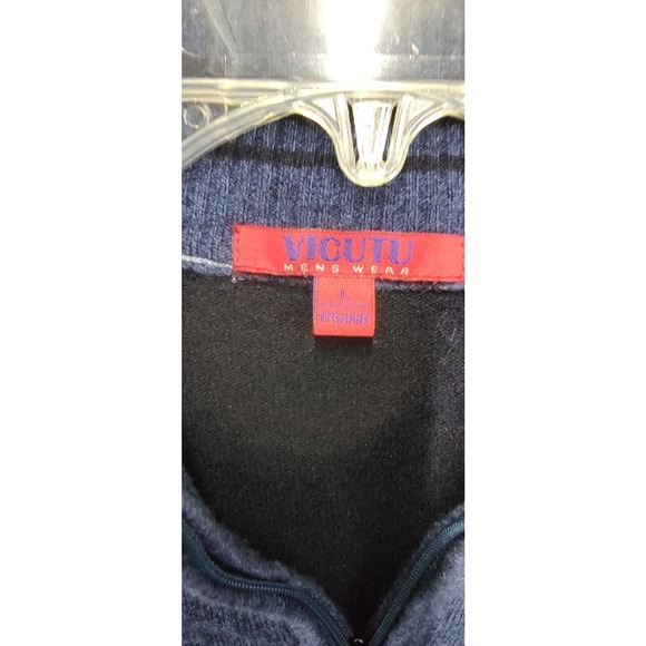 Vicutu‎ Vest Men's Large Menswear 1/4 Zip Blue Golf - Picture 2 of 6